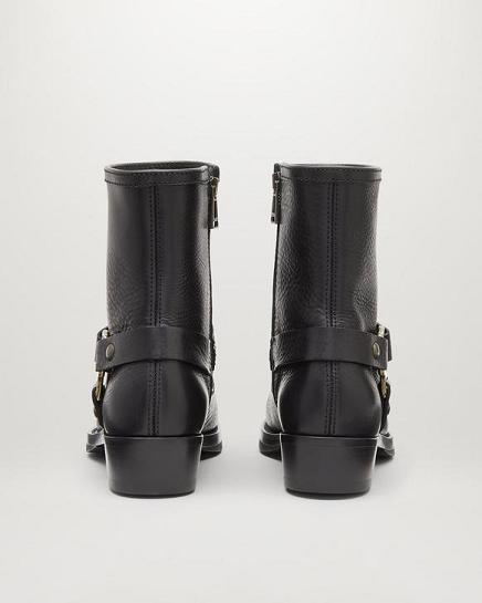 Bottes Belstaff Femme Hard Rider Noir Cuir France UZ9268154